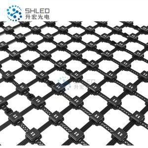 Proyecto de exhibición de pared LED de vidrio transparente Mansion